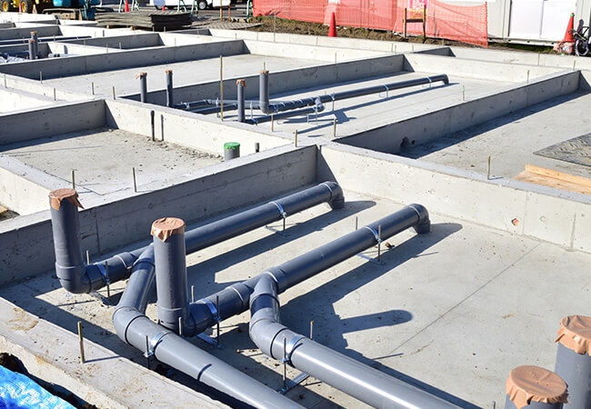 上下水道工事におけるライフライン整備イメージ写真